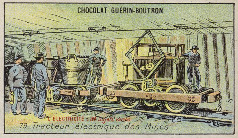 Elektrische mijntractor door French School