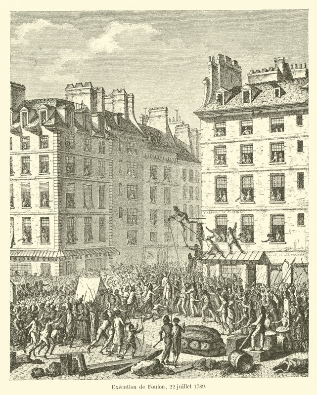 Executie van Foulon, 22 juli 1789 door French School