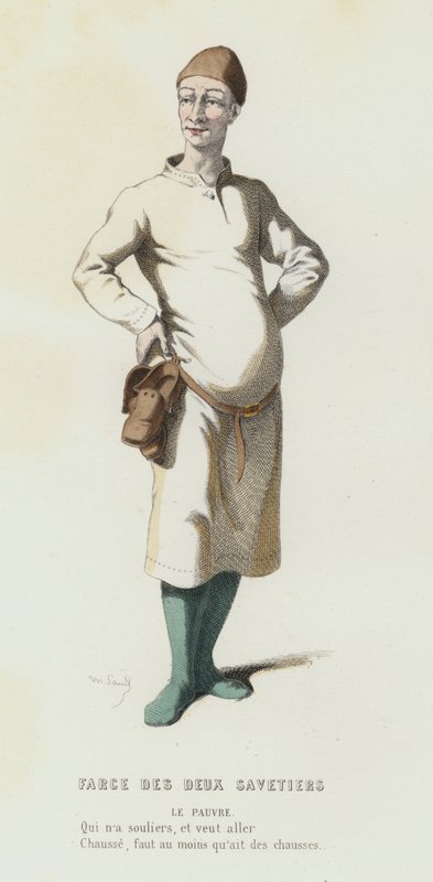 Farce Des Deux Savetiers door French School