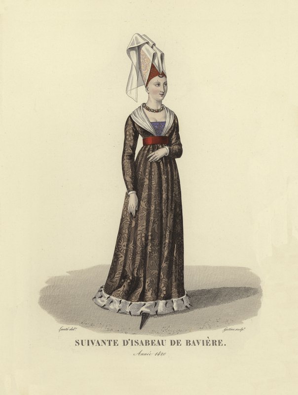 Volgeling van Isabeau van Beieren door French School