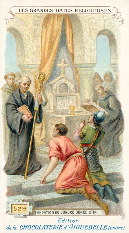 Stichting van de Benedictijnerorde, 529 door French School