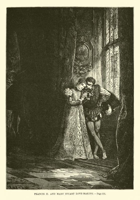 Frans II en Maria Stuart verliefd door French School