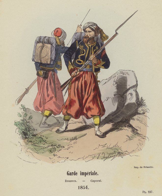 Keizerlijke Garde, Zouaven, Korporaal door French School