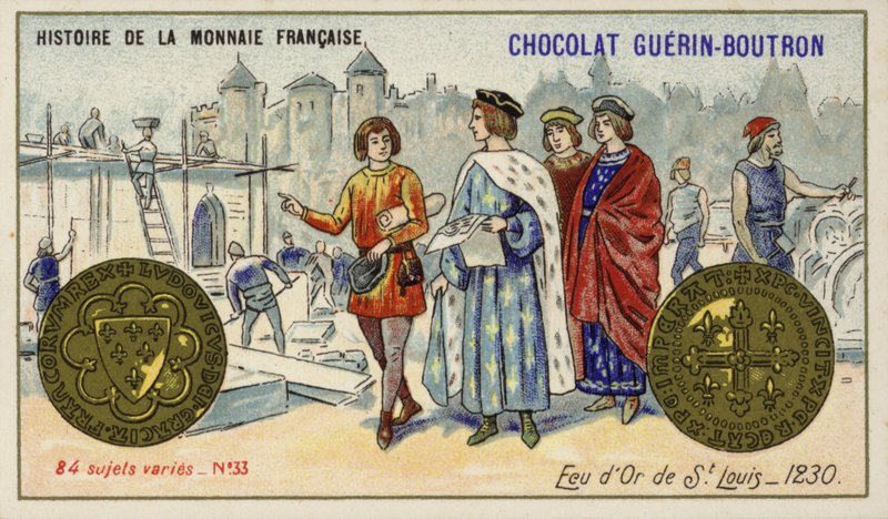 Gouden ecu van St. Louis door French School