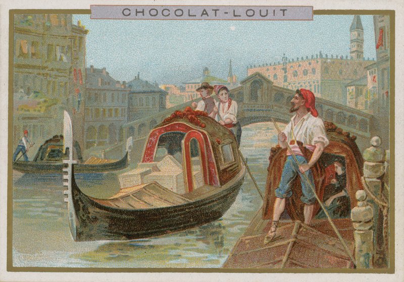 Gondel, Venetië door French School