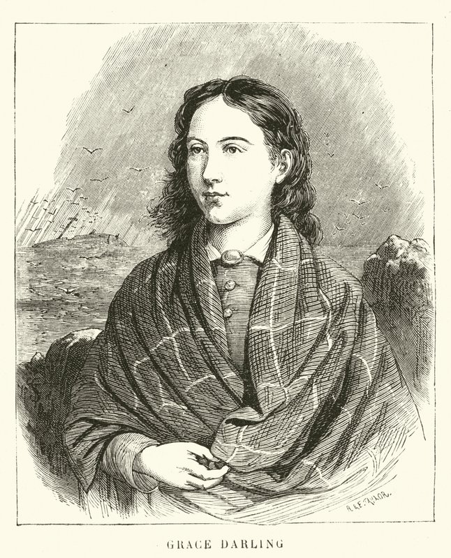 Grace Darling (gravure) door French School