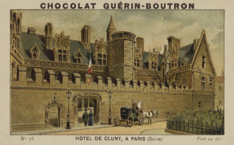 Hotel de Cluny, in Parijs, Seine door French School