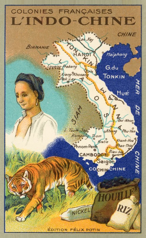 Indochina door French School