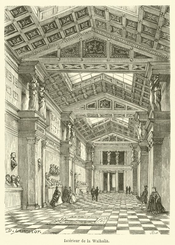 Interieur van de Walhalla door French School