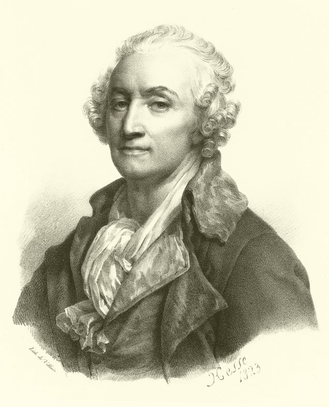 Jean-Baptiste Greuze, portret door French School