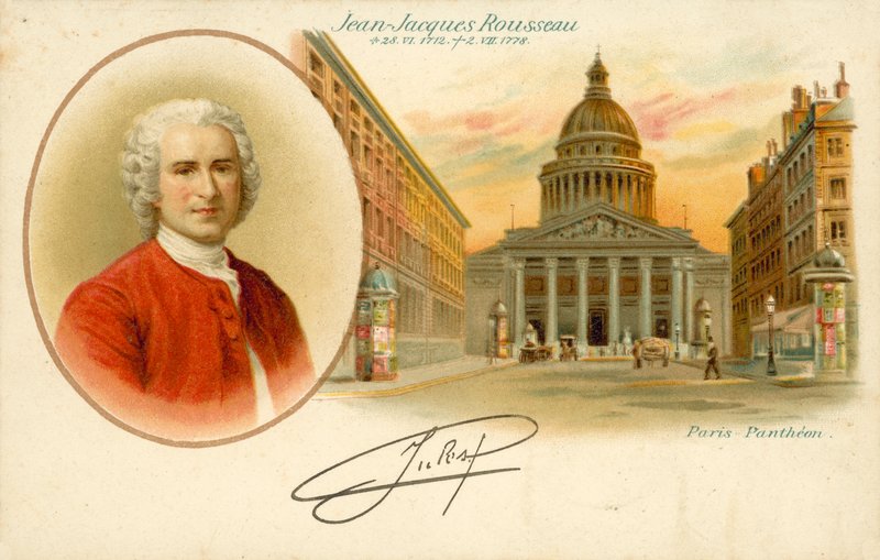 Jean-Jacques Rousseau, Pantheon van Parijs door French School