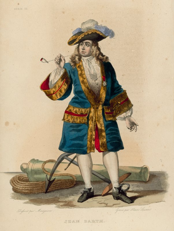 Jean Barth (gekleurde gravure) door French School