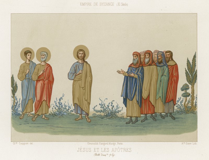 Jezus en de apostelen door French School