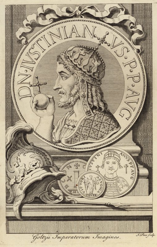 Justinianus I de Grote door French School