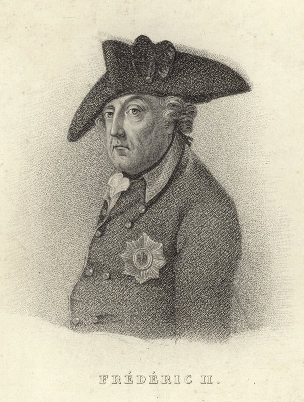 Koning Frederik II van Pruisen door French School