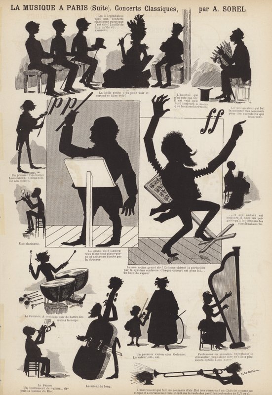 La Musique a Paris (litho) door French School