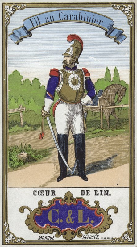 Label voor carabinierdraad door French School