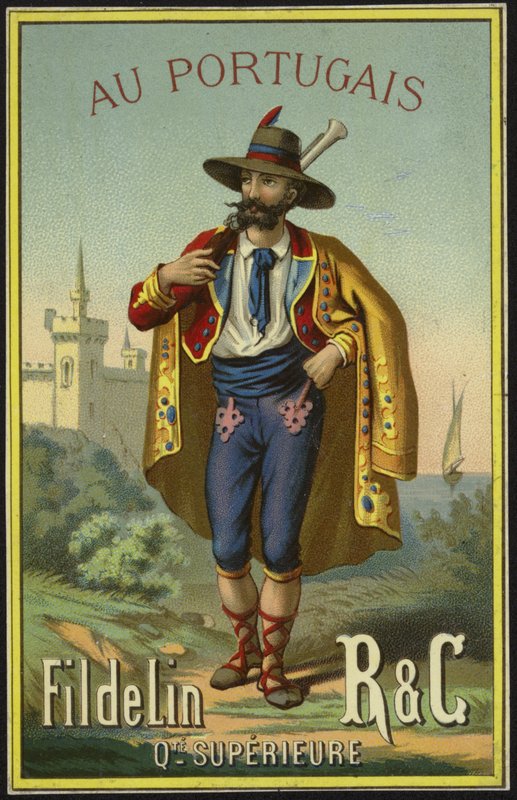 Label voor Portugese draad door French School