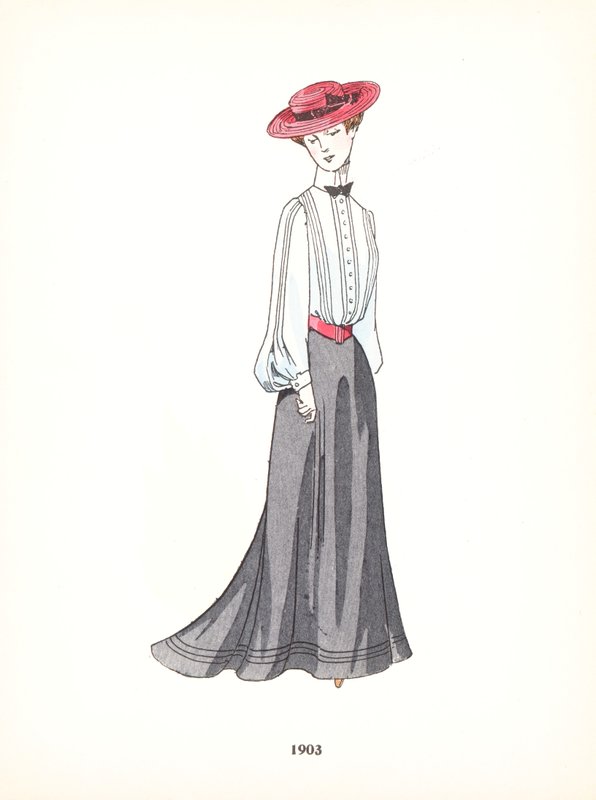 Damesmode, 1903 door French School