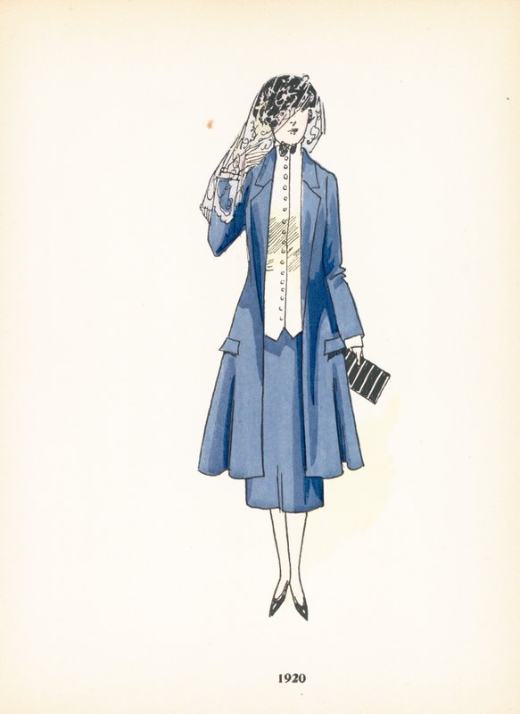 Damesmode, 1920 door French School
