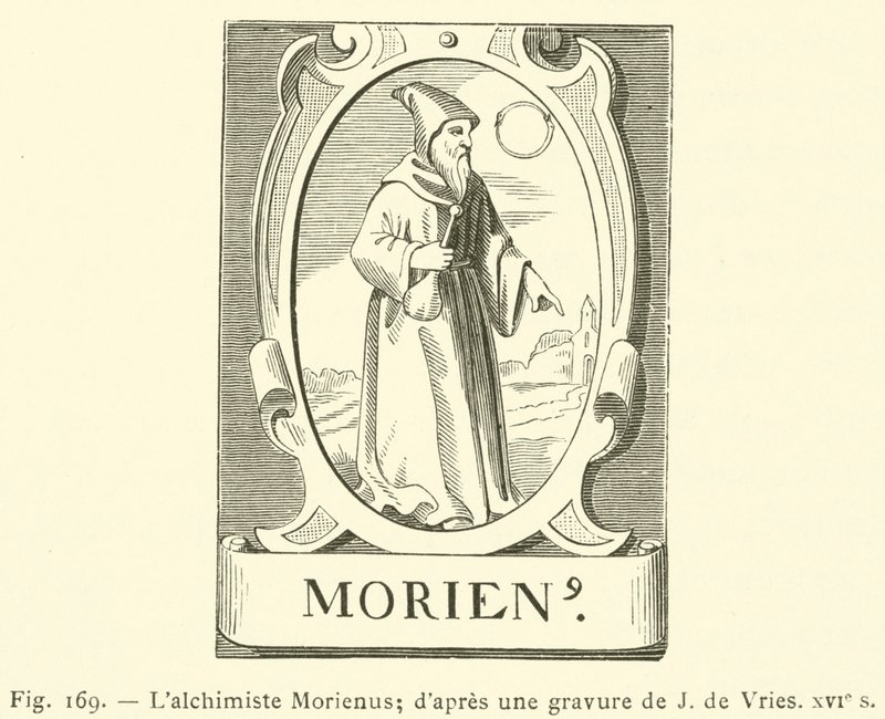 De alchemist Morienus door French School