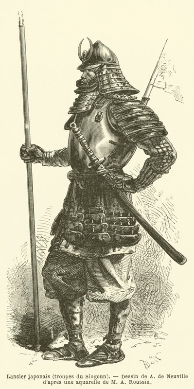 Japanse lansier, troepen van de Shogun door French School