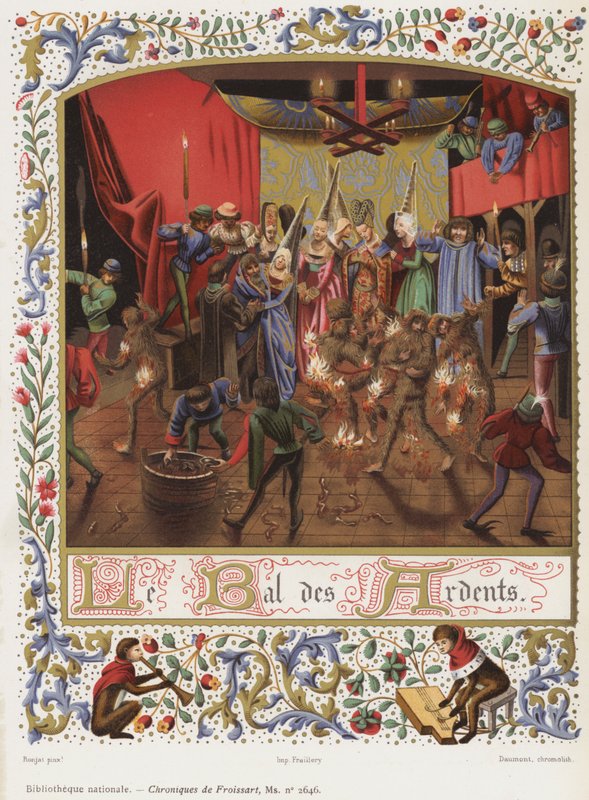 Le Bal des Ardents door French School