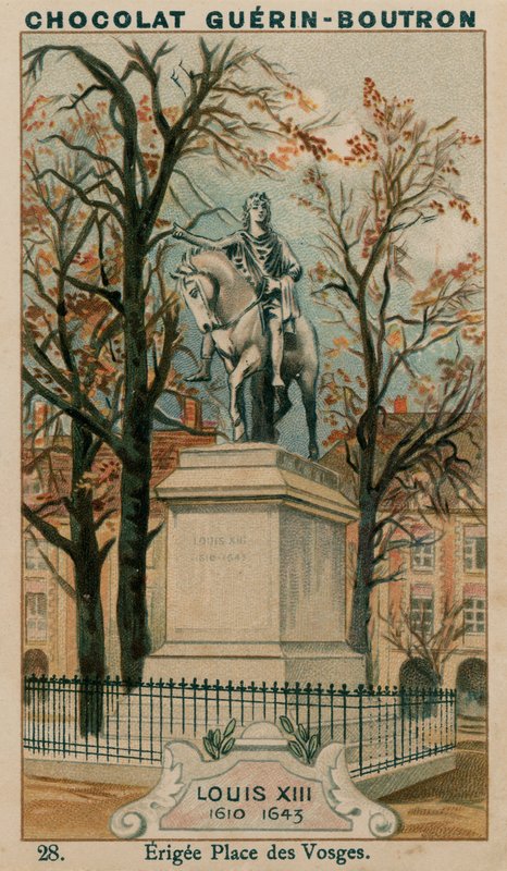 Lodewijk XIII, 1610-1643, Opgericht op Place des Vosges door French School