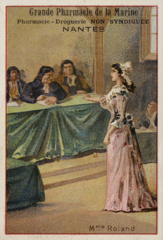 Madame Roland, Franse Revolutionaire door French School
