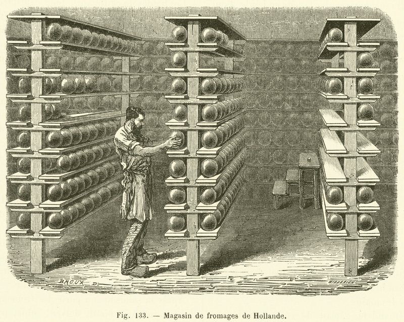 Kaaswinkel in Holland door French School