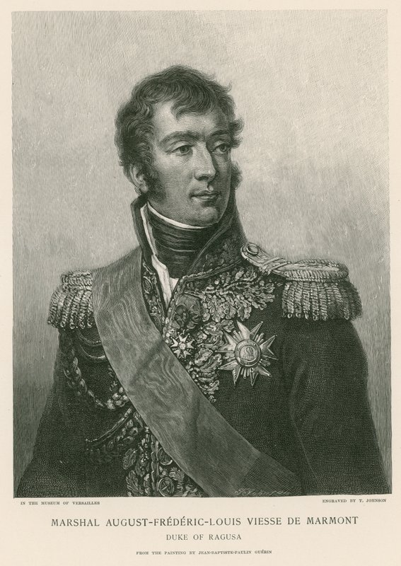 Maarschalk August-Frederic-Louis Viesse de Marmont door French School
