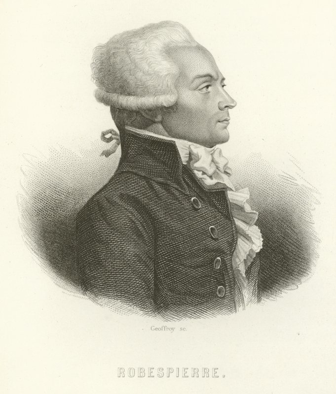 Maximilien de Robespierre door French School