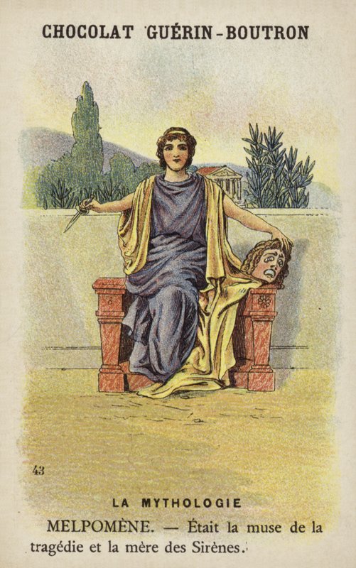 Melpomene door French School