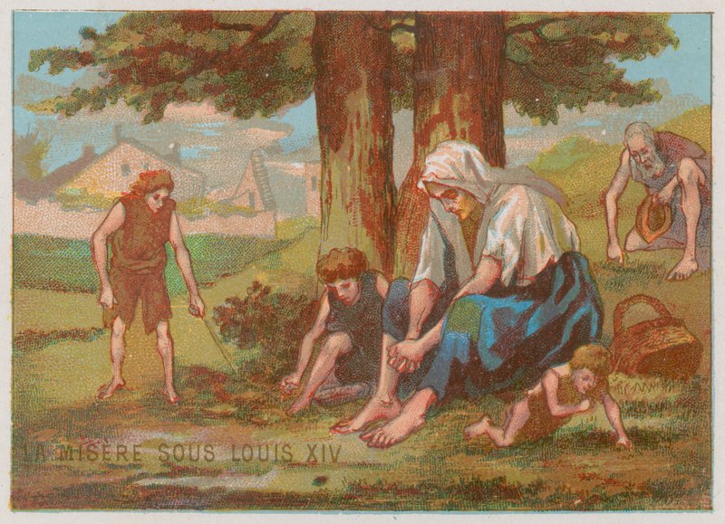 Ellende onder het bewind van Lodewijk XIV door French School