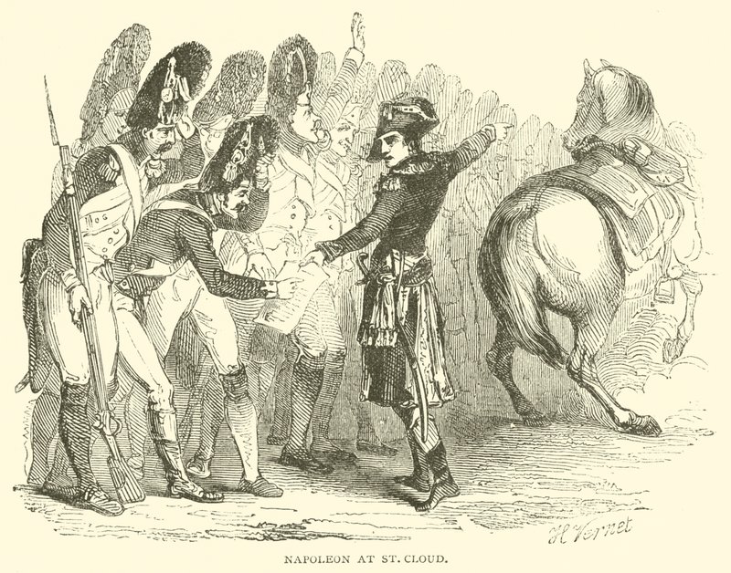 Napoleon in St Cloud door French School