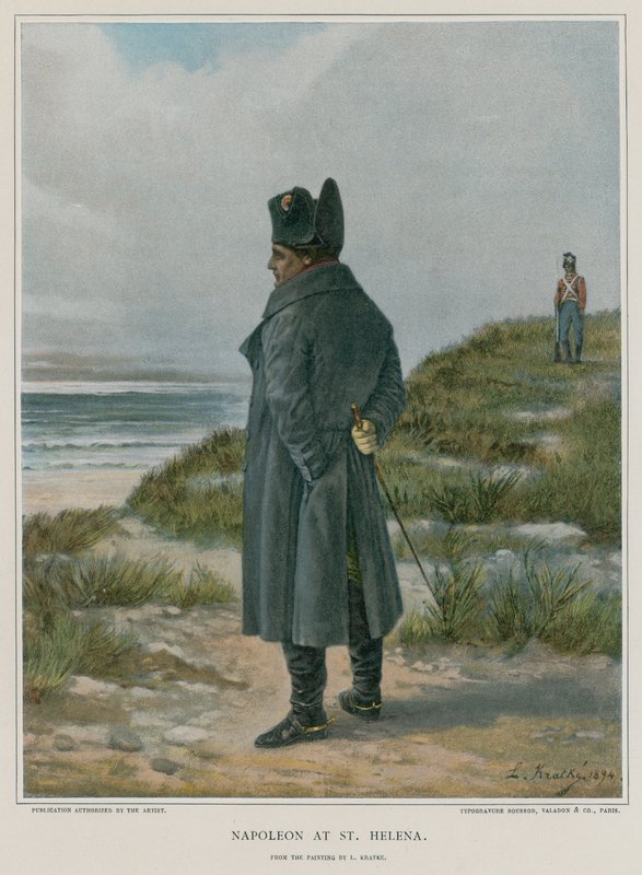 Napoleon op Sint-Helena door French School