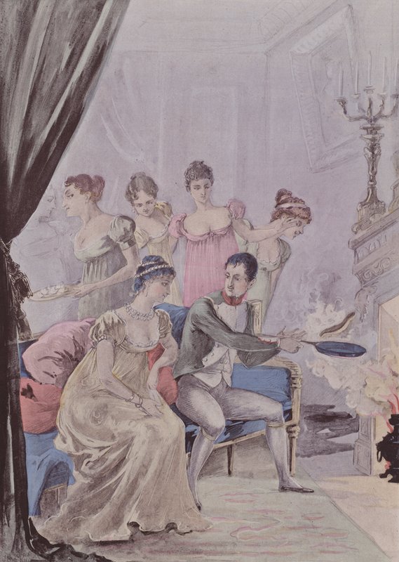Napoleon bij Marie-Louise door French School