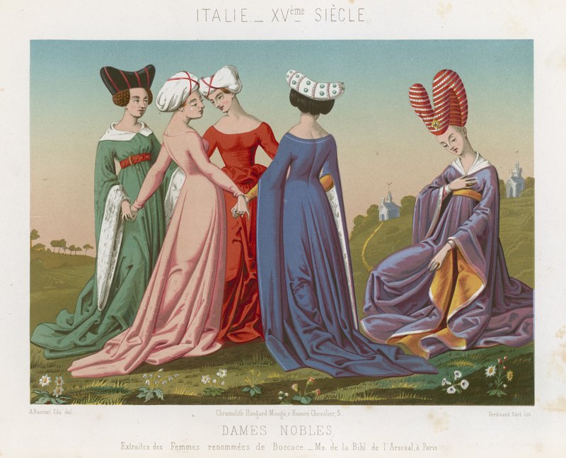 Adellijke vrouwen door French School