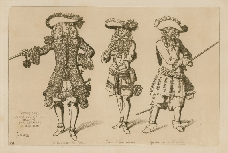 Officieren van Koning Lodewijk XIV door French School