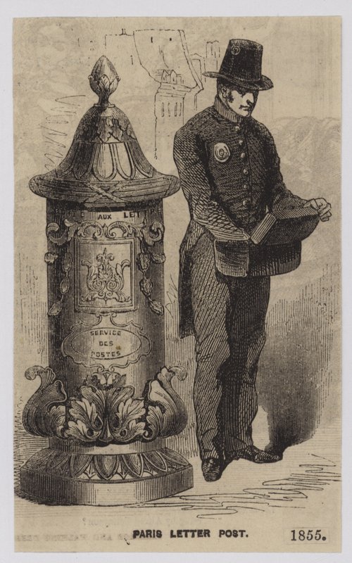 Parijs Briefpost, 1855 door French School