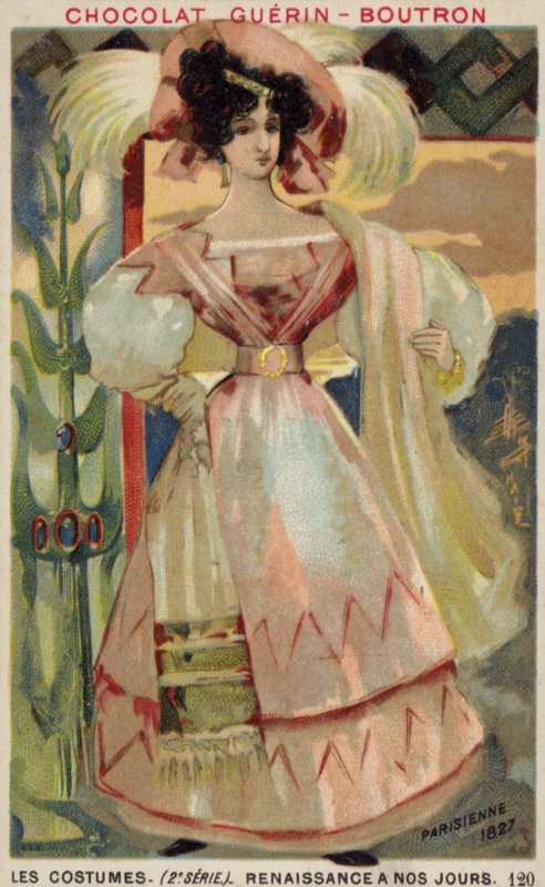 Parijse mode, 1827 door French School