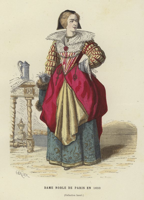 Parijse edelvrouw, 1633 door French School