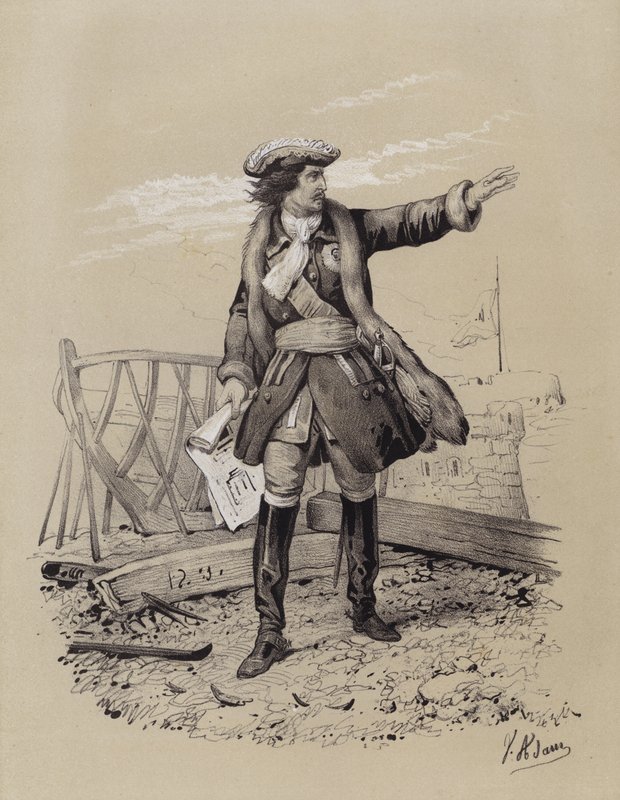 Peter de Grote, tsaar van Rusland door French School