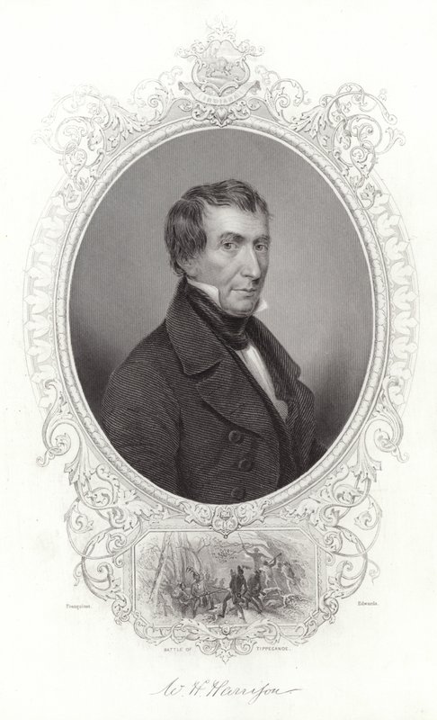Portret van William Henry Harrison door French School