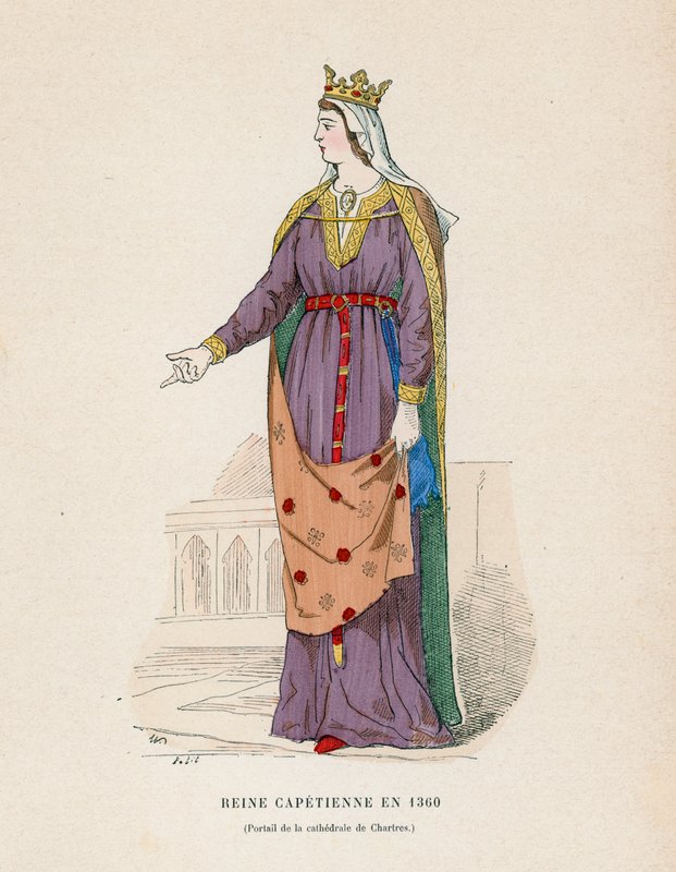Koningin in 1360 door French School