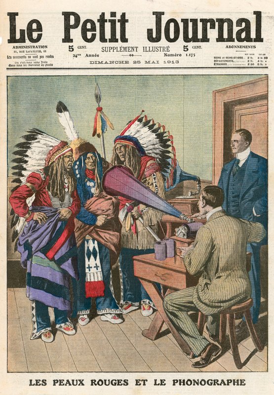 Rode Indianen en de fonograaf door French School