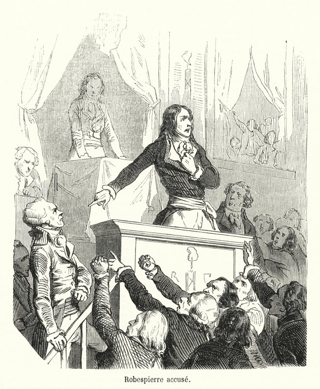 Robespierre beschuldigd door French School