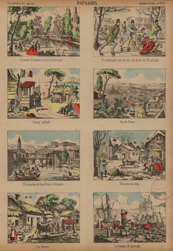 Scènes en landschappen door French School