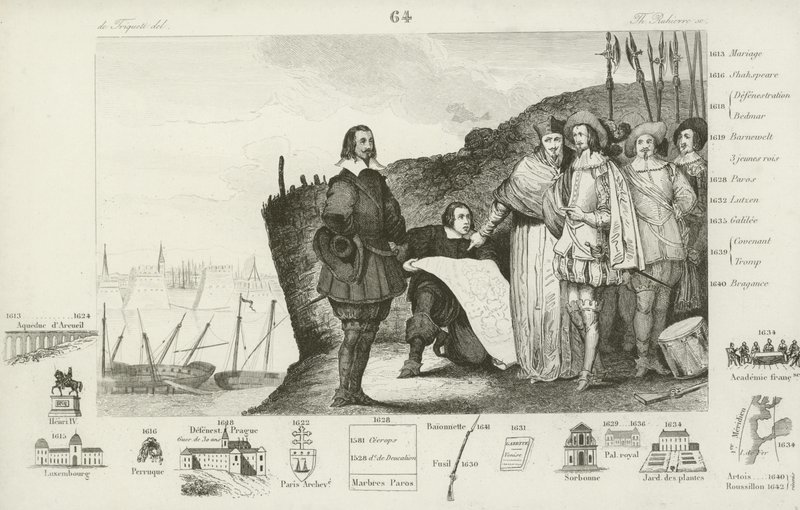 Belegering van La Rochelle, Frankrijk, 1627-1628 door French School