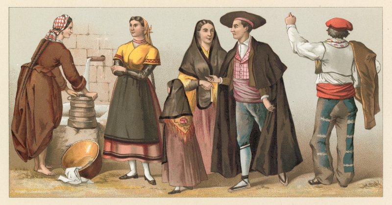 Spaanse kleding door French School